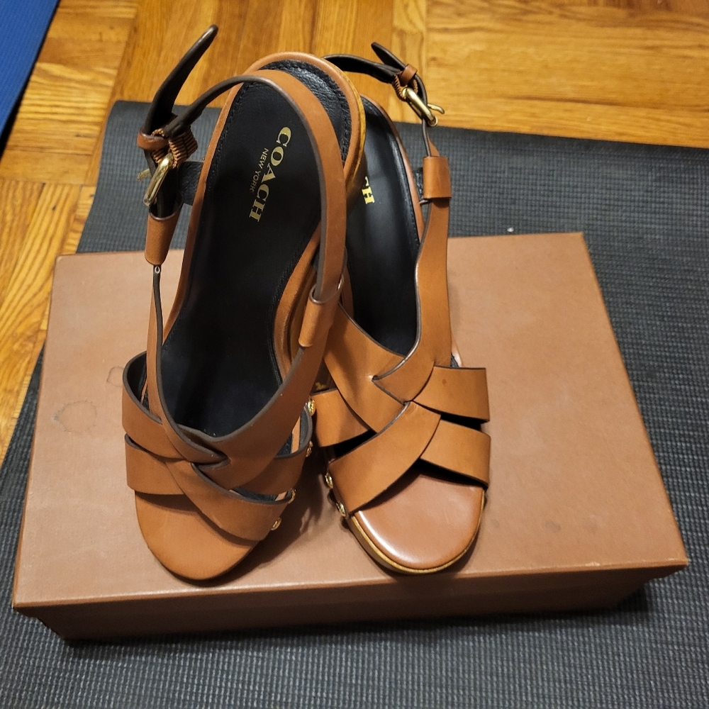 Never worn Coach Sandals